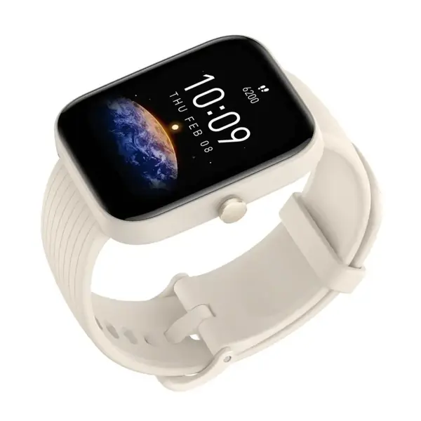Amazfit Bip 3 Pro 5ATM Waterproof Smartwatch – Color: White – View 3